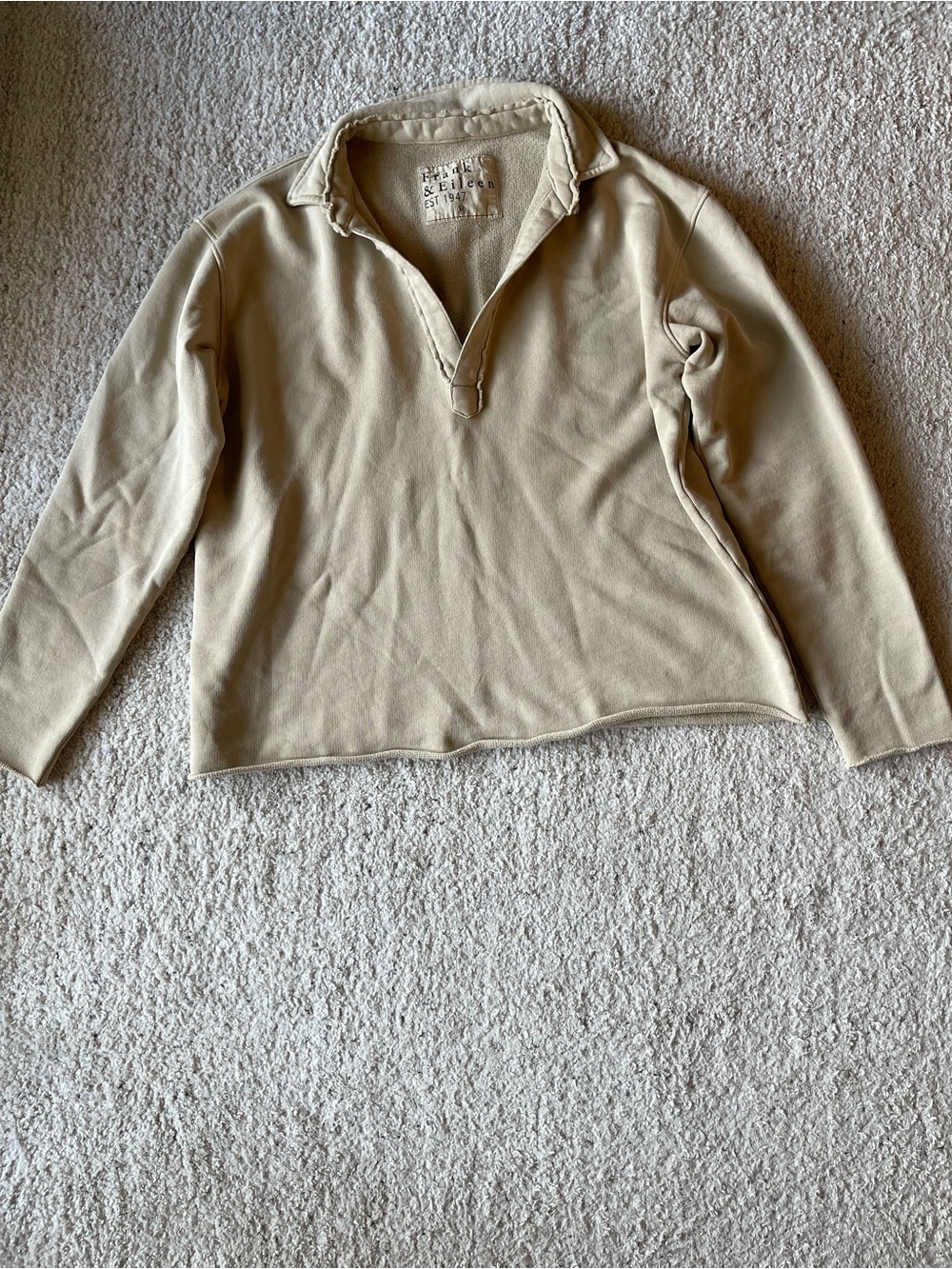 Frank & Eileen Patrick Triple Fleece Popover Henley Top - Picture 2 of 6